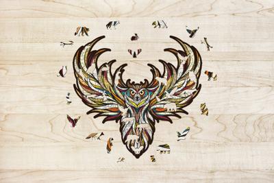 Eco Wood Houten Legpuzzel Uil Size L