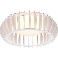 LED Plafondlamp - Plafondverlichting - Trion Manto - 16.5W - Warm Wit 3000K - Dimbaar - Rond - Mat Wit - Kunststof