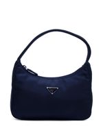 Prada Pre-Owned sac porté épaule à plaque logo - Noir