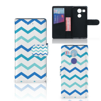 LG Nexus 5X Telefoon Hoesje Zigzag Blauw - thumbnail