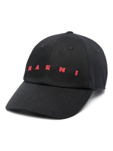 Marni casquette à logo brodé - Noir