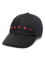 Marni casquette à logo brodé - Noir - thumbnail