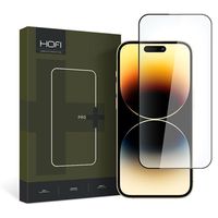 iPhone 15 Pro Max Hofi Premium Pro+ Glazen Screenprotector - Zwarte Rand - thumbnail