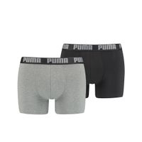 2-pack basis Boxershorts Dark Grey/Black