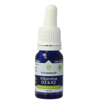 Vitamine D3 & K2 (MenaQ7) met druppelpipet 10 Milliliter