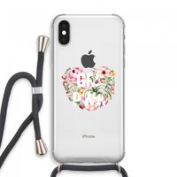 GRL PWR Flower: iPhone XS Max Transparant Hoesje met koord