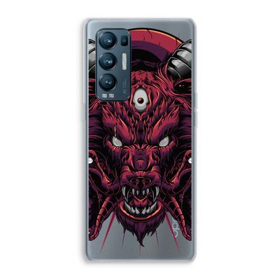 Hell Hound and Serpents: Oppo Find X3 Neo Transparant Hoesje