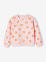 Decoratieve meisjessweater met hartjes of stippen lichtroze - thumbnail