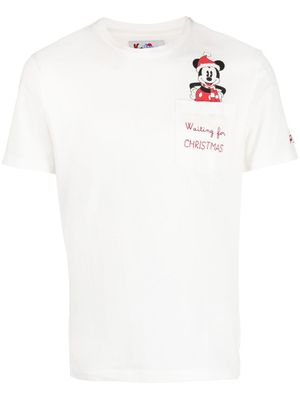 MC2 Saint Barth t-shirt Christmas Mickey en coton - Blanc
