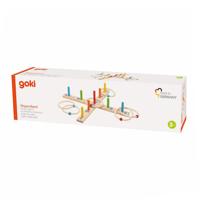 Goki houten ringwerp spel, 6 ringen Goki houten ringwerp spel, 6 ringen
