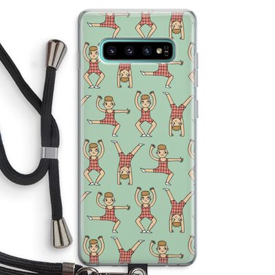 Gymboys: Samsung Galaxy S10 Plus Transparant Hoesje met koord