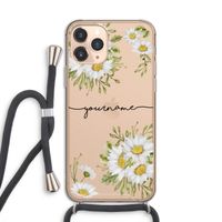 Daisies: iPhone 11 Pro Transparant Hoesje met koord