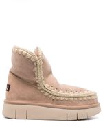 Mou bottines Eskimo en daim - Rose