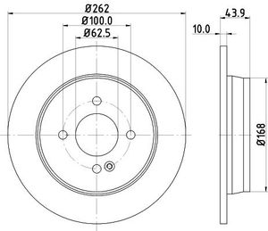 Remschijf Gecoat 55422PRO 8DD355118501