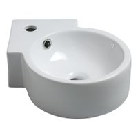 Xellanz Atlas hoek fontein 44x12 cm keramiek wit glans