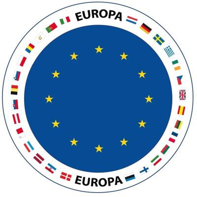 Bierviltjes Europa - 50x stuks - thema - versiering - onderzetter