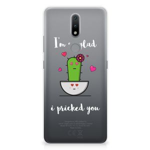 Nokia 2.4 Telefoonhoesje met Naam Cactus Glad