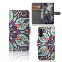 OnePlus Nord Hoesje Purple Flower OnePlus Nord Hoesje Purple Flower