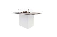 Cosiloft 120 Relax Dining Grijs/Wit 120x80x67 cm