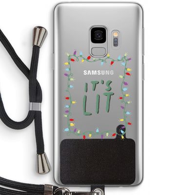 It's Lit: Samsung Galaxy S9 Transparant Hoesje met koord
