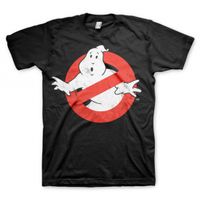 Ghostbuster verkleed t-shirt heren zwart - thumbnail
