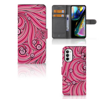 Motorola Moto G52 | Moto G82 Hoesje Swirl Pink - thumbnail