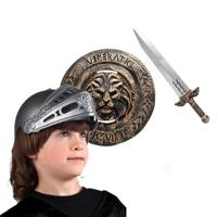 Ridders Carnaval verkleedset voor kinderen - Ridderhelm - Zwaard - Schild - Kunststof