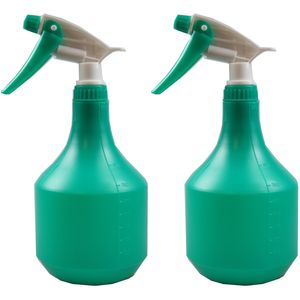 2x Plantenspuit/plantensproeier 900 ml groen