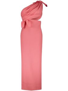 Giambattista Valli robe longue à une épaule - Rose