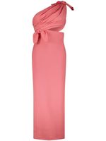 Giambattista Valli robe longue à une épaule - Rose