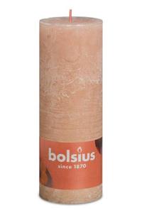 Rustiek Shine stompkaars 190/68 Misty Pink - Bolsius