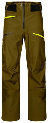 Ortovox 3L Deep Shell Heren Skibroek Green Moss M