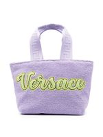 Versace Kids sac cabas à patch logo - Violet Versace Kids sac cabas à patch logo - Violet