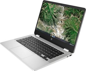 HP Chromebook x360 14a-ca0940nd N4120 35,6 cm (14") Touchscreen Full HD Intel® Celeron® 4 GB LPDDR4-SDRAM 64 GB eMMC Wi-Fi 5 (802.11ac) ChromeOS Zilver