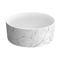 Best Design Waskom Color 37,5 x 37,5 x 16 cm Mat Wit Marble