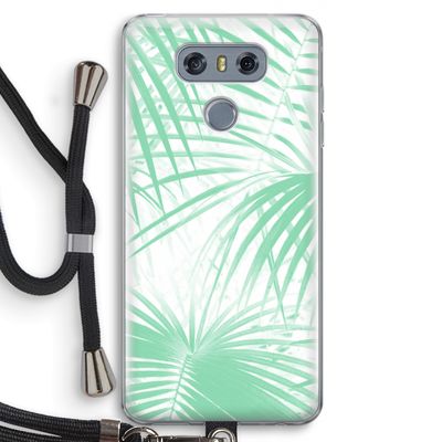 Palmbladeren: LG G6 Transparant Hoesje met koord