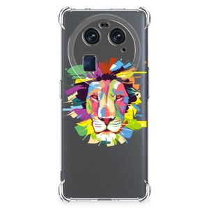 OPPO Find X6 Stevig Bumper Hoesje Lion Color