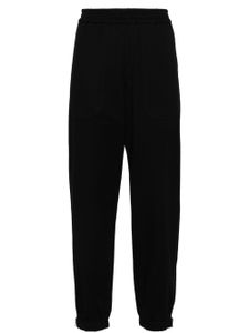 Brunello Cucinelli pantalon de jogging à taille mi-haute - Noir