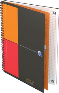 Oxford INTERNATIONAL notebook, 160 bladzijden, ft B5, geruit 5 mm