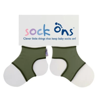 Sock Ons olijfgroen-6-12 mnd