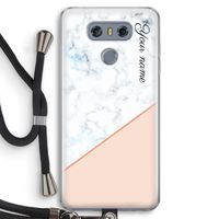 Marmer in stijl: LG G6 Transparant Hoesje met koord