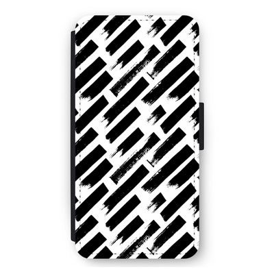 Zwarte vegen: iPhone 11 Flip Hoesje