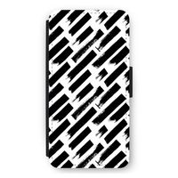 Zwarte vegen: iPhone 11 Flip Hoesje