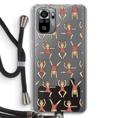 Gymboys: Xiaomi Redmi Note 10S Transparant Hoesje met koord