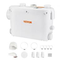 VEVOR Rioollift 500W Rioolpomp 8M Opvoerhoogte Rioolpomp 6600l/u Huishoudpomp 2900RPM Vuilwaterpomp Ingebouwde Terugslagklep Onderhoudsvrij Toilet