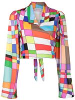 Amir Slama blouse imprimée à col italien - Multicolore