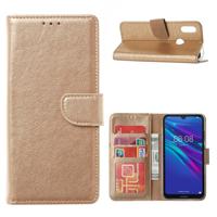 Bookcase Huawei Y6 (2019) Goud met Pasjeshouder
