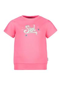 B.Nosy Meisjes sweater - Elin - Fluor roze