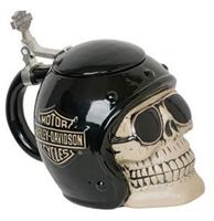 Harley-Davidson Schedel Biker Keramische Bierpul LAATSTE STUKS