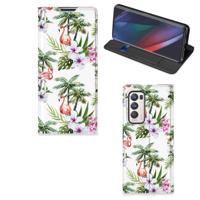 OPPO Find X3 Neo | Hoesje maken | Flamingo Palms